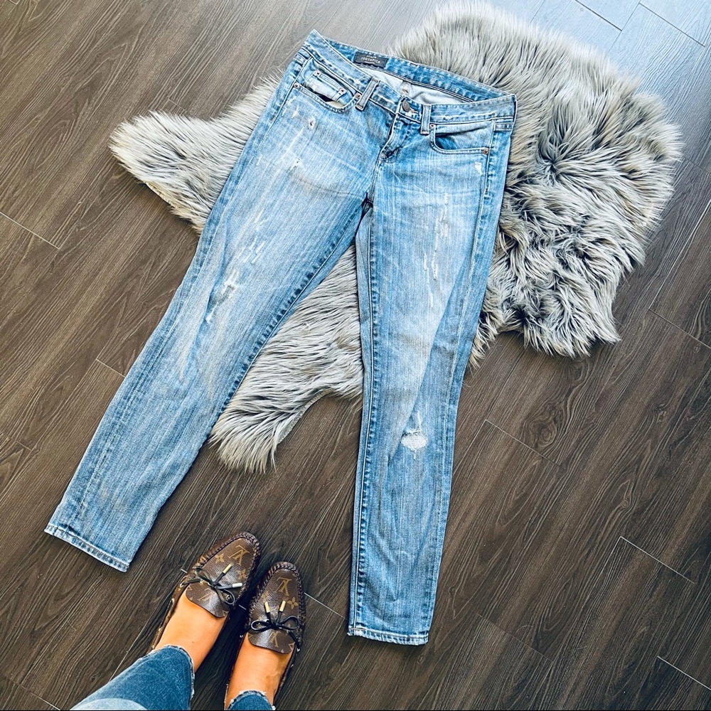 J CREW 👖 TOOTHPICK JEANS 27 ANKLE